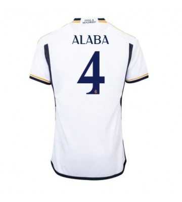Real Madrid David Alaba #4 Koszulka Podstawowych 2023-24 Krótki Rękaw